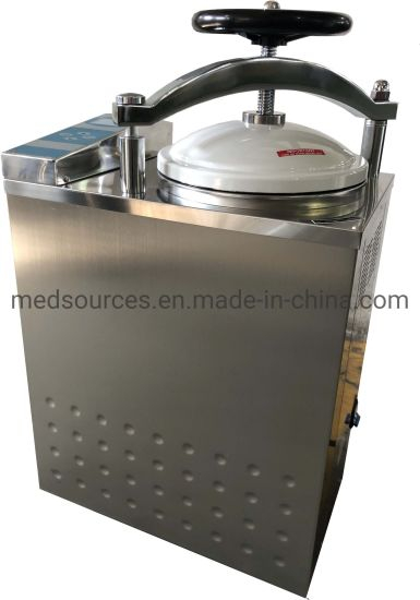 Esterilizador de vapor vertical con calefacción eléctrica y microordenador automático de acero inoxidable